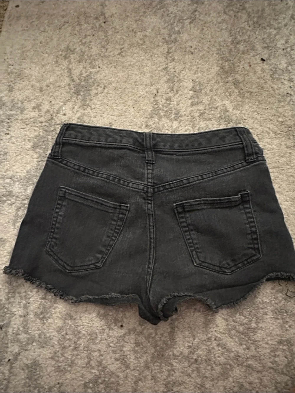 wild fable Black Frayed Hem Denim Shorts
